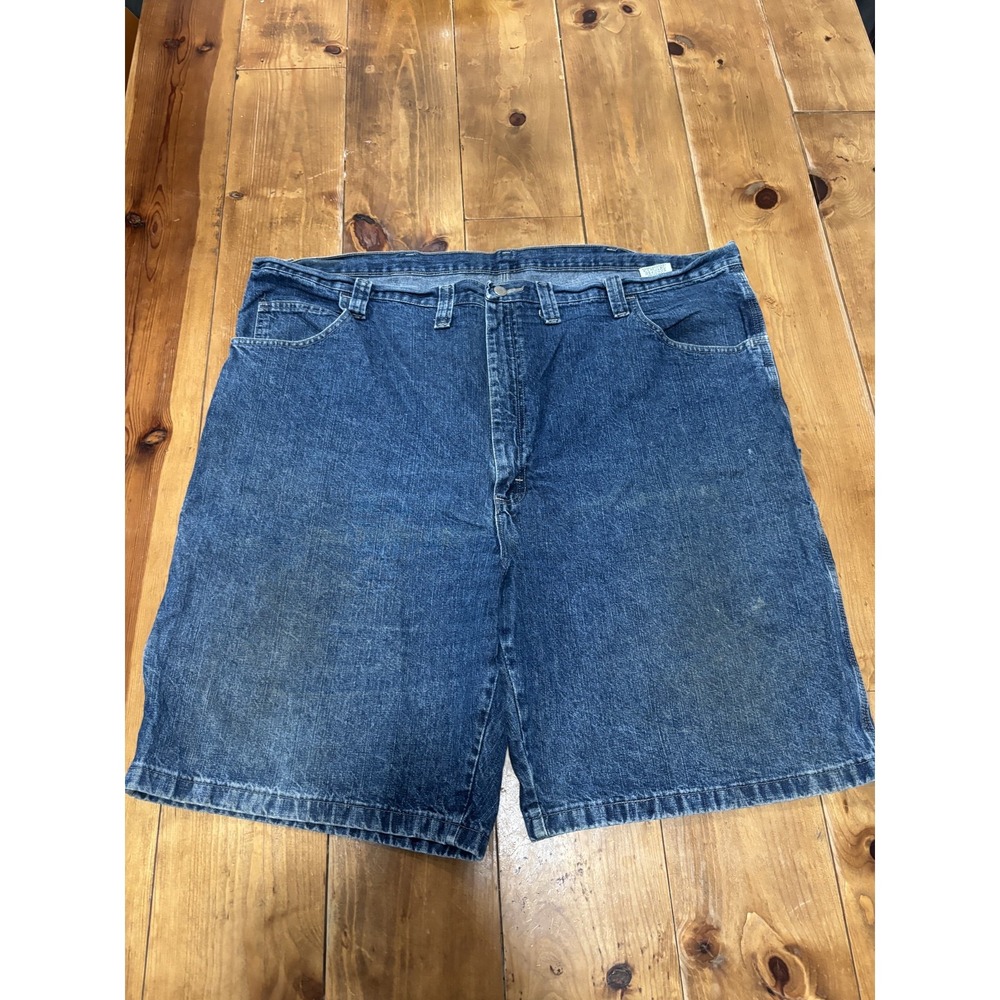 Wrangler Men's Size 46 Blue Denim Carpenter Work Shorts 100% Cotton